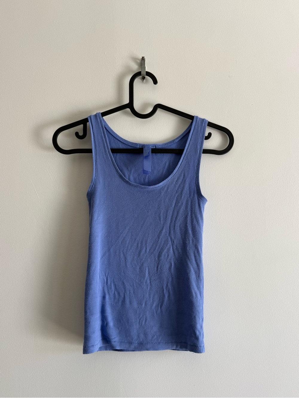 SKIMS Ribbed Scoop Tank Top - Periwinkle Blue